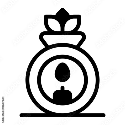 Aromatherapy glyph icon