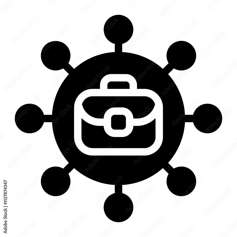Briefcase solid icon Briefcase solid icon