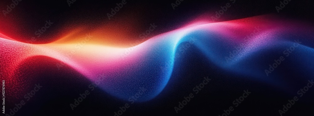 Fototapeta premium Vibrant Abstract Color Wave Gradient Background with Glowing Texture and Ethereal Light Effects