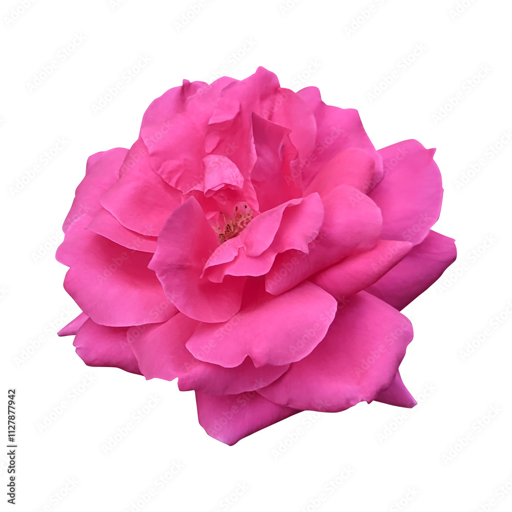 Pink rose flower isolated on transparent background Pink rose flower isolated on transparent background