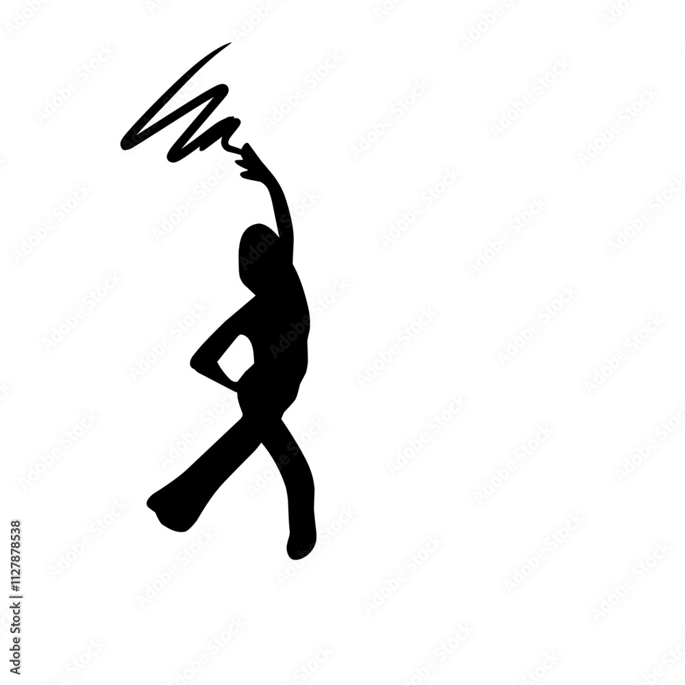 Ballet Dancer silhouette vector illustration
