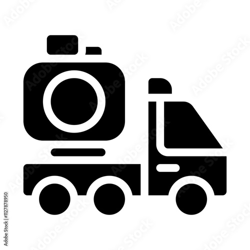 Biodiesel solid icon