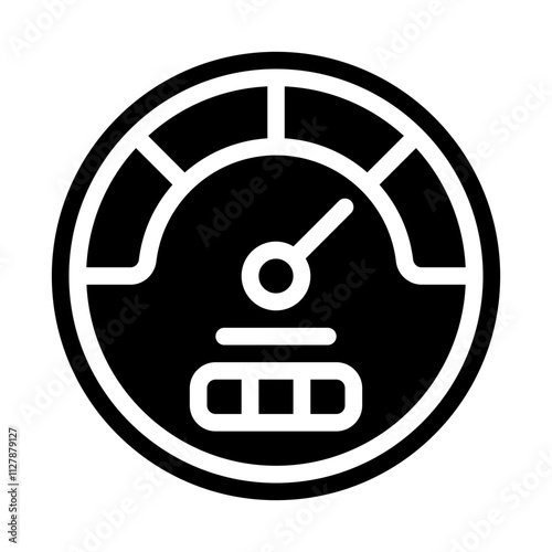Speedometer solid icon
