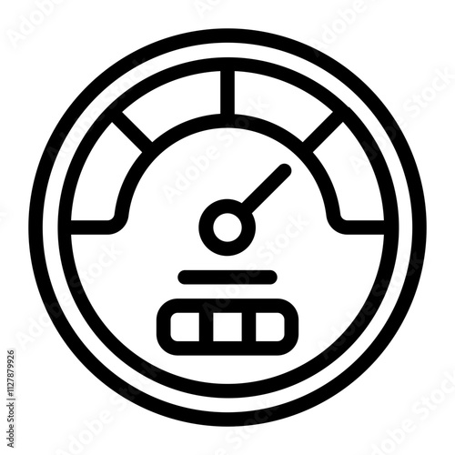 Speedometer line icon
