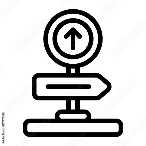 Traffic Sign line icon