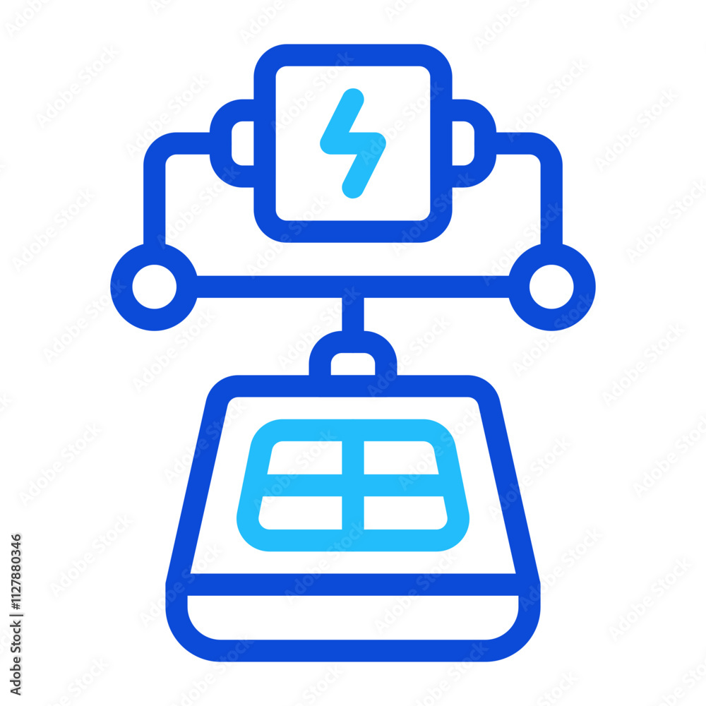 Circuit Solar duoline icon Circuit Solar duoline icon