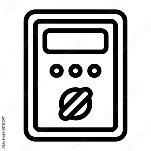 Tableau sur toile Modulator line icon