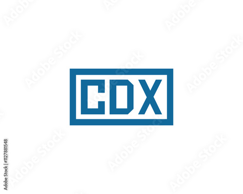 CDX logo design vector template. CDX