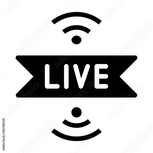 live streaming Solid icon