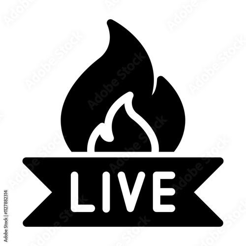 live streaming Solid icon