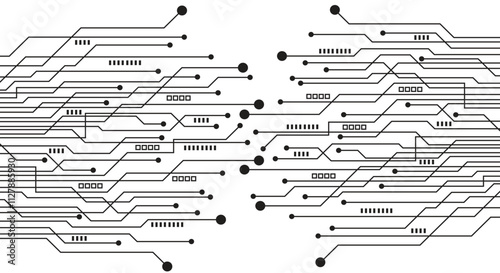 Abstract technology background, circuit board pattern. Abstract futuristic circuit board Illustration, Circuit board. Circuit board pattern for technology background. Vector illustration