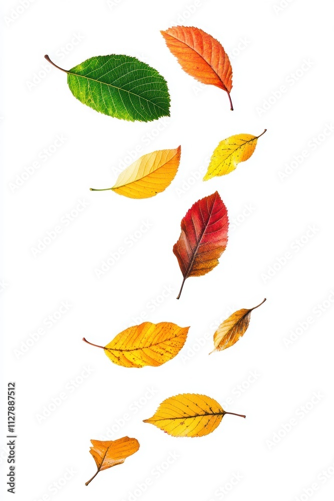 Obraz premium Colorful Fall foliage background. Seasonal theme for greeting card background.