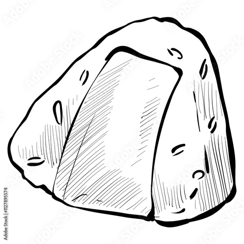onigiri handdrawn illustration