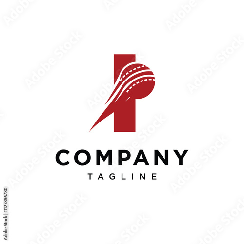Letter I Cricket Logo Icon Vector