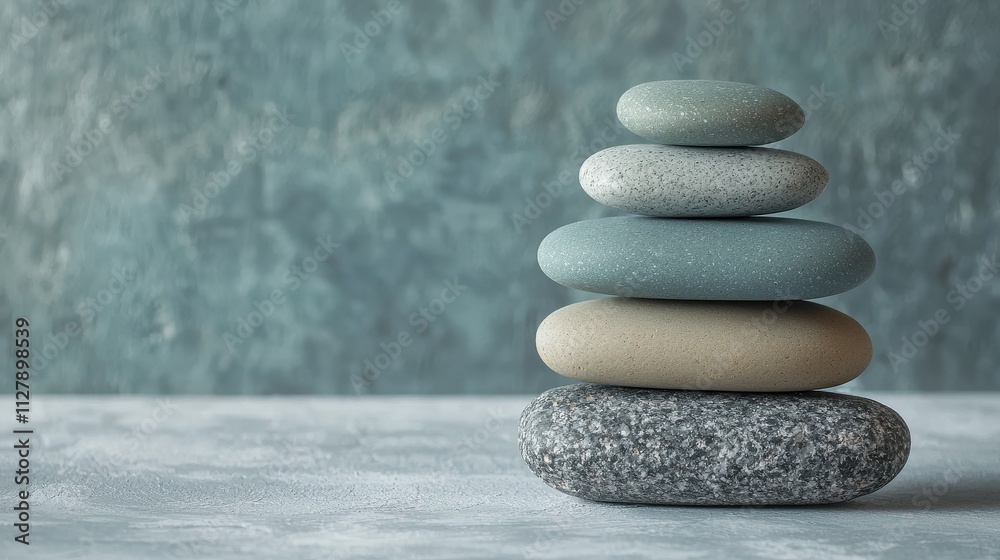 Serene Stacked Stones on Minimalist Surface Promoting Calm and Mindfulness for Stress Reduction Sessions Serene Stacked Stones on Minimalist Surface Promoting Calm and Mindfulness for Stress Reduction Sessions
