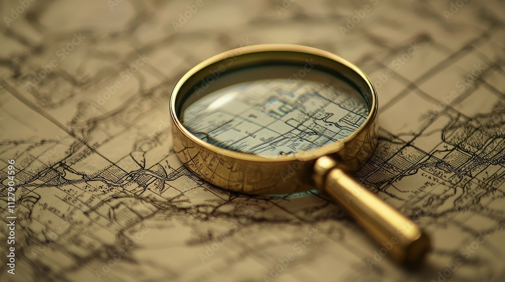 Strategic Focus with Magnifying Glass Strategic Focus with Magnifying Glass
