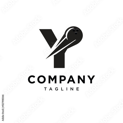 Letter Y Bowling Logo Icon Vector