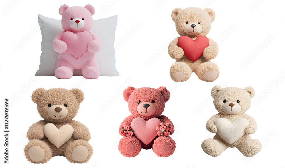Heartfelt teddy bear collection cozy living room product photography soft textures close-up love concept for gifting Heartfelt teddy bear collection cozy living room product photography soft textures close-up love concept for gifting