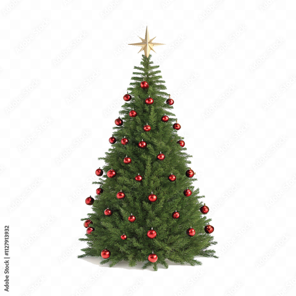 abstract 3d different style Christmas tree with beautiful ornaments isolated on white background abstract 3d different style Christmas tree with beautiful ornaments isolated on white background
