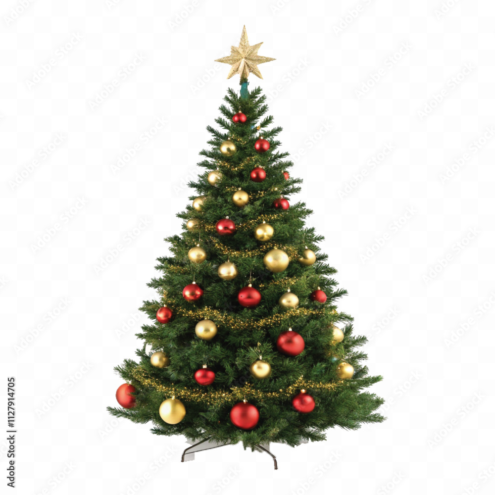 abstract 3d different style Christmas tree with beautiful ornaments isolated on white background abstract 3d different style Christmas tree with beautiful ornaments isolated on white background