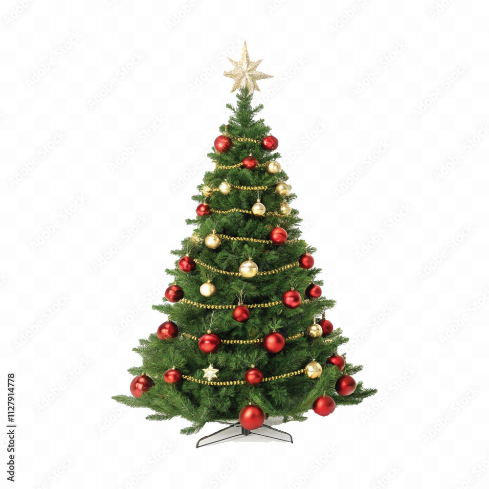abstract 3d different style Christmas tree with beautiful ornaments isolated on white background abstract 3d different style Christmas tree with beautiful ornaments isolated on white background