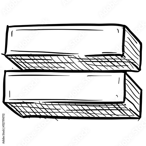 Equals Sign Handdrawn Illustration