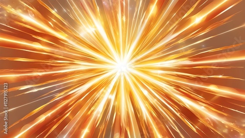 Imagine a clear background with a radiant light burst with beautiful beams and a gentle glow.