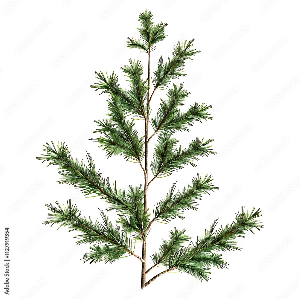 Pine tree isolated on white background. Clipping path included. Pine tree isolated on white background. Clipping path included.