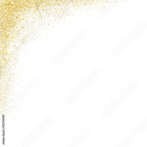 Gold Glitter Border frame 