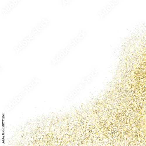 Gold Glitter Border frame 