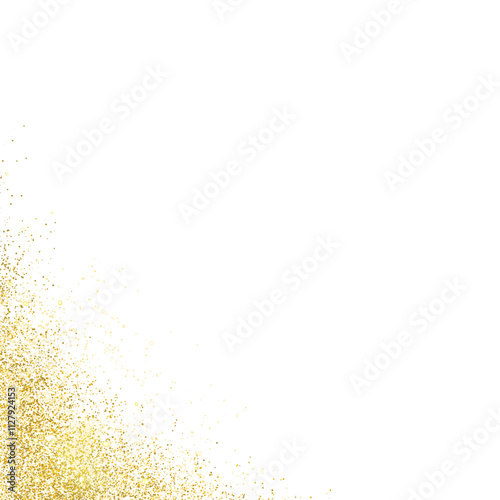 Gold Glitter Border frame 