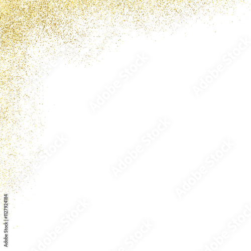 Gold Glitter Border frame 