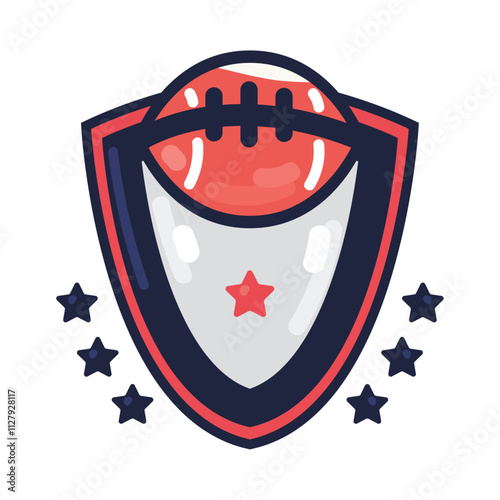 american football tournament badge