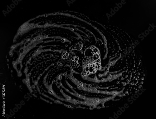 Bubbles, bubbles, waves, snowflakes, spray, foam, beach foam, beer foam, beverage foam, soup foam, drink foam, ice cream, cake, Dim sum, children, traces, footprints, vectors, superposition photo