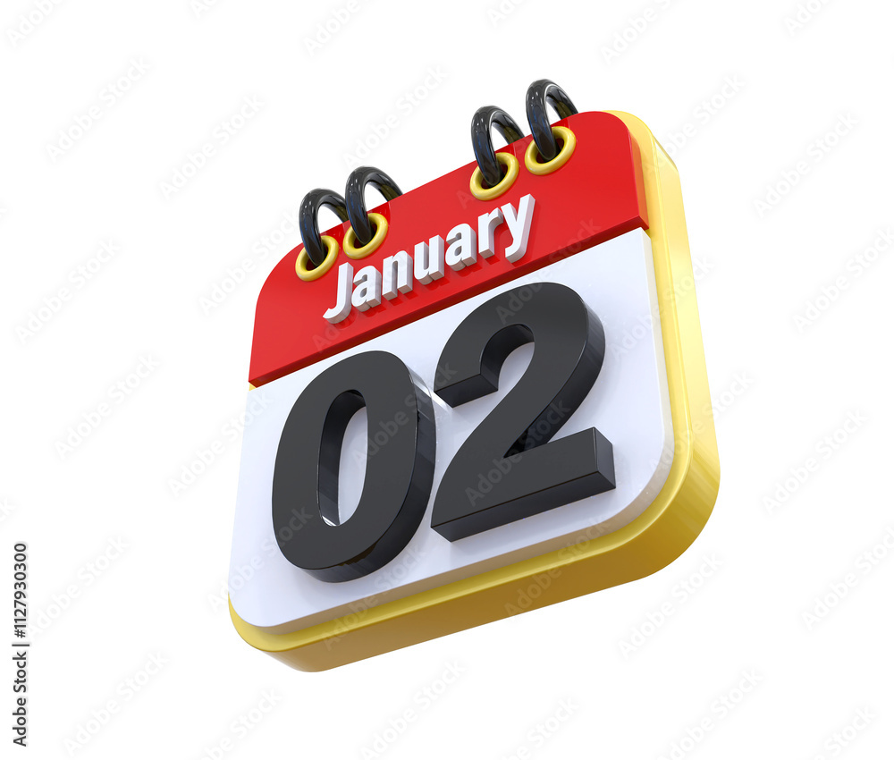 Calendar January Date 02 Calendar January Date 02