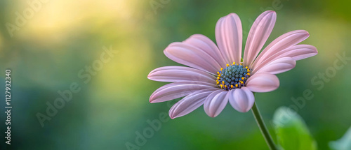 Pink Osteospermum Flower, Macro Photography, Soft Focus, Delicate Petals, Garden Bloom