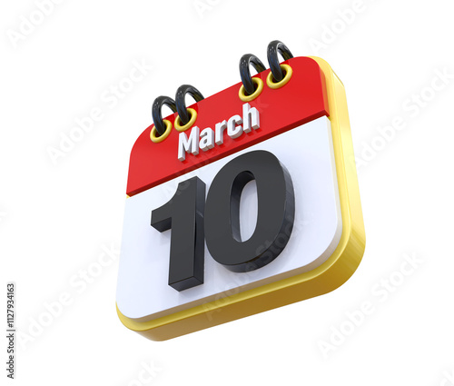 Calendar March Date 10 photo