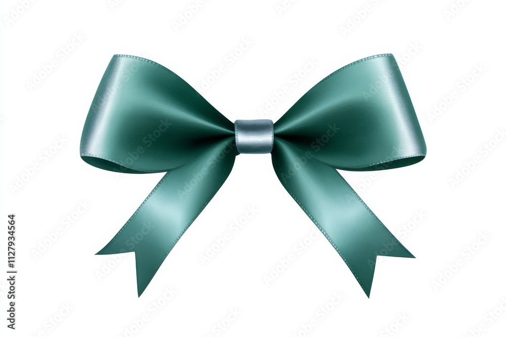 A stylish teal bow, perfect for gift wrapping or decorative purposes, showcasing a smooth, elegant design with tails flowing gracefully. A stylish teal bow, perfect for gift wrapping or decorative purposes, showcasing a smooth, elegant design with tails flowing gracefully.