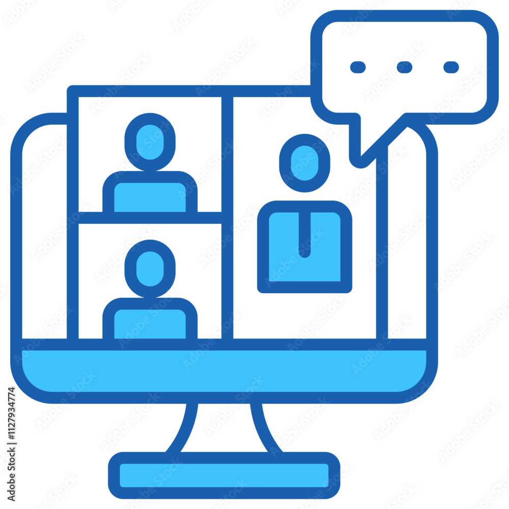 Online Meeting Icon Online Meeting Icon
