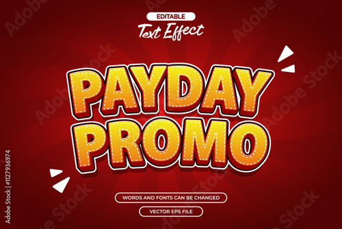 Payday promo editable text effect