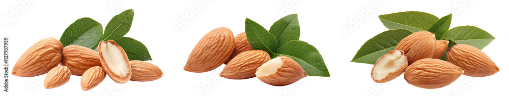 High-Quality PNG Roasted Delicious Almond Isolated on White Background – High Resolution High-Quality PNG Roasted Delicious Almond Isolated on White Background – High Resolution