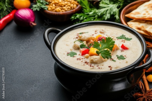 Creamy Navratan Korma with Fresh Ingredients and Spices