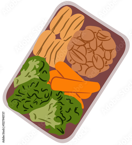 meal prep illustration