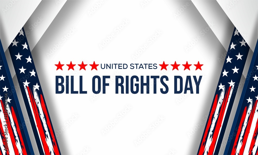 bill of rights day vektor background banner bill of rights day vektor background banner