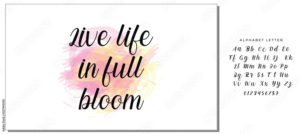Hand drawn holiday lettering. Ink illustration. Modern brush calligraphy. Isolated on white background. Live life in full bloom. Hand drawn holiday lettering. Ink illustration. Modern brush calligraphy. Isolated on white background. Live life in full bloom.