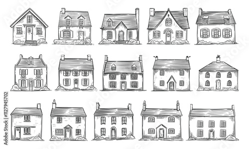 Countryside Houses Handdrawn Collection