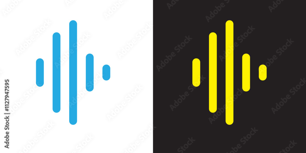 sound waveform pattern for radio podcasts, music player, video editor, voice message in social media chats, voice assistant, recorder. vector illustration sound waveform pattern for radio podcasts, music player, video editor, voice message in social media chats, voice assistant, recorder. vector illustration