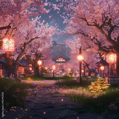 nice theme landscape for anime background