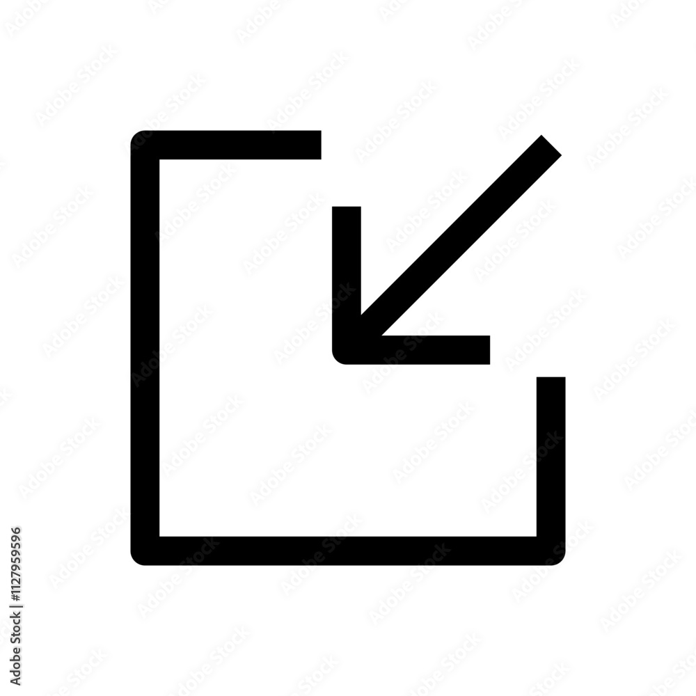 Arrow Thin style Arrow Thin style