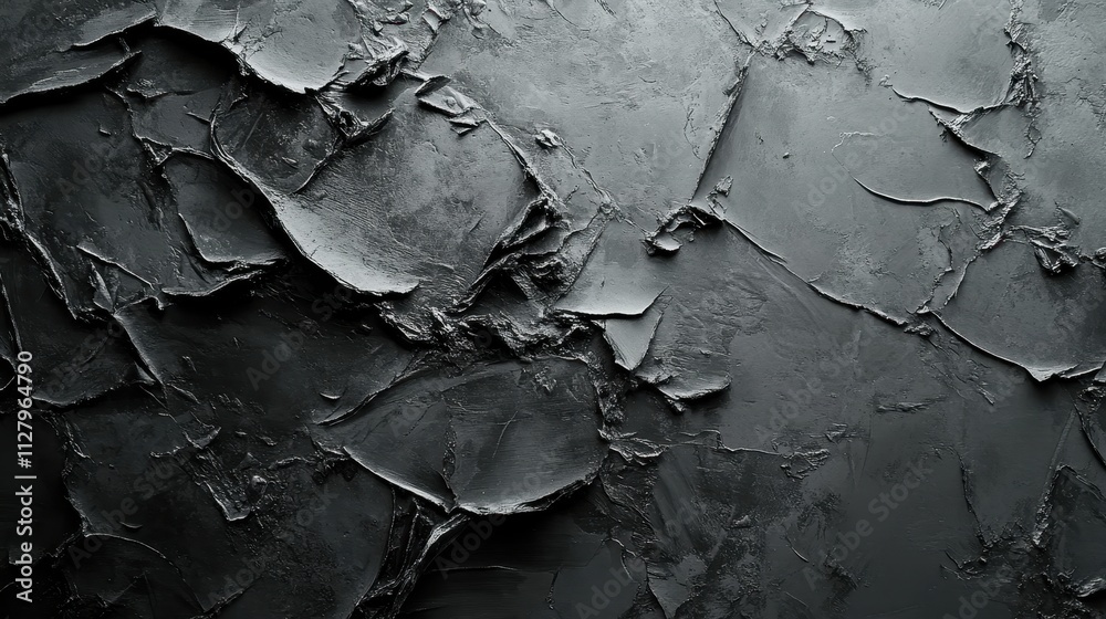 Textured Dark Abstract Background with Rough Plaster Surface for Creative Design and Artistic Projects